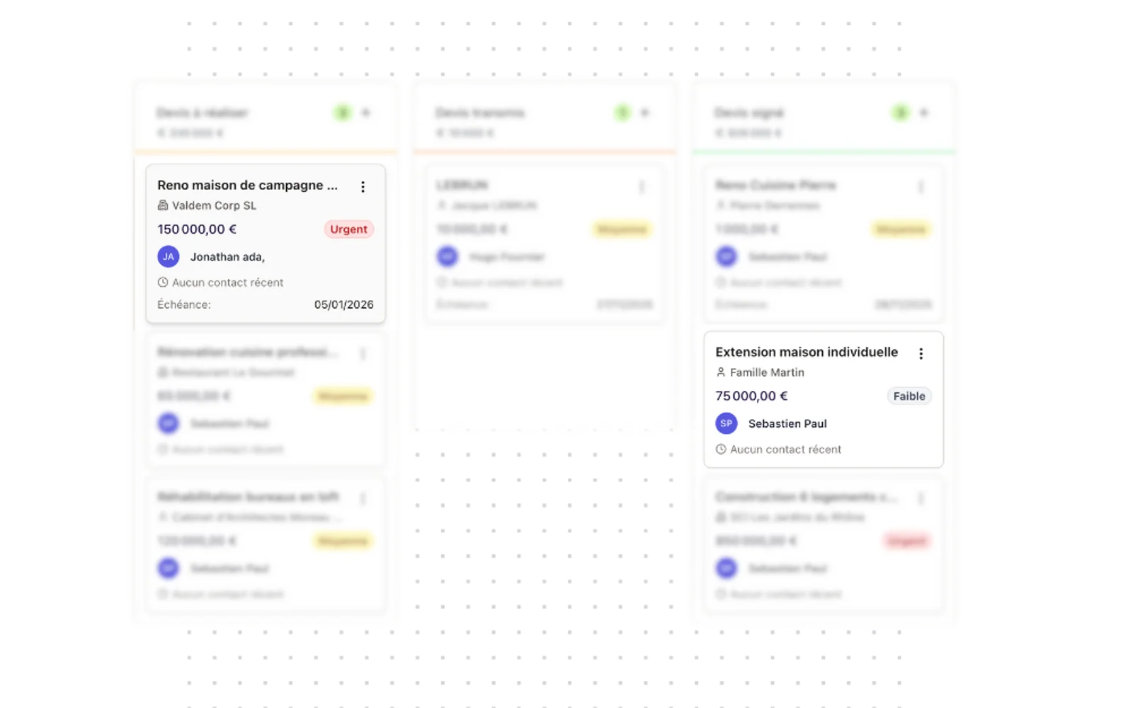 CRM et gestion commerciale BatUp
